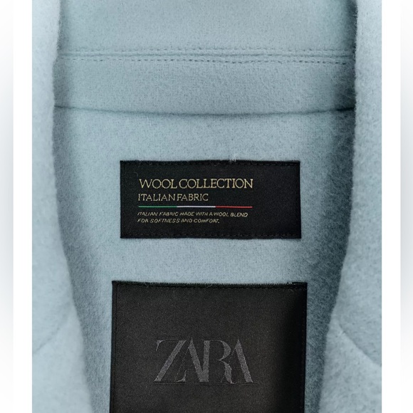 Zara Fitted Wool Blend Coat - Picture 14 of 15